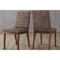 Cadeira de Cozinha Elena Kit 2 Un Nature/Linho Cacao - Henn