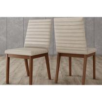 Cadeira de Cozinha Elena Kit 2 Un Nature/Linho - Henn