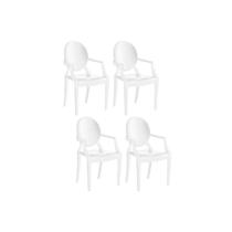 Cadeira de Cozinha Wind Plus UZ4003 Kit 4 Un Polipropileno Branco - Kappesberg