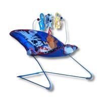 Cadeira de descanso acolchoada com vibracao e som azul - importway