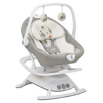 Cadeira De Descanso Balanço Bebê Até 13kg Vibrações Sons Com Brinquedo Móbile Sansa 2 em 1 Cinza Joie