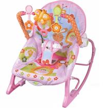 Cadeira de Descanso Bebê Balanço com Vibração e Som Móbile com Bichinhos Infantil Importway
