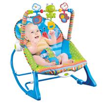 Cadeira De Descanso Bebê Balanço Musical Vibratória Azul Bambinelli