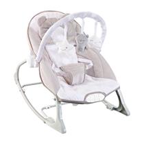 Cadeira de Descanso Bebê Musical e Vibratória Móbile de Brinquedos ( Até 18kgs) Polar Bege Maxi Baby