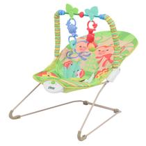 Cadeira de Descanso e Balanço Infantil Verde Com Música Vibração Brinquedos Interativos ZippyToys