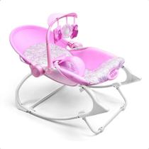 Cadeira de Descanso e Balanço Para Bebê Seasons 0-18kgs Rosa com Canções de NinaMultikids Baby BB217