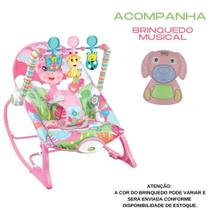 Cadeira de Descanso Encantada Girafa Rosa + Brinquedo Musical - Color Baby