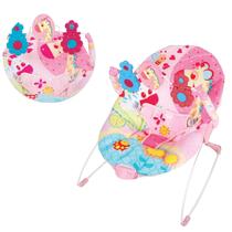 Cadeira de descanso infantil vibratória carnaval girafa rosa mastela