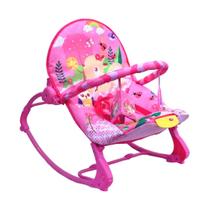 Cadeira De Descanso Musical Vibratória E Balanço New Rocker Rosa - Color Baby