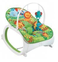 Cadeira De Descanso Musical Vibratória E Balanço Safari Verde - Color Baby