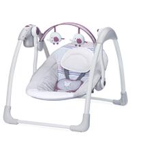Cadeira de Descanso para Bebê com Função Musical Automática até 11Kg Cinza/Lilás Plush Mastela