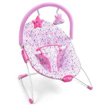 Cadeira de Descanso Para bebê Nap Time 0-11kgs Rosa Cinto de 3 pontos Com Acessórios Interativos Multikids Baby BB291