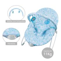 Cadeira De Descanso Vibratória Infantil Azul Portátil Bebês Weeler Unissex - WL6701-A Cadeira De Descanso Vibratória Infantil Azul Portátil Bebês Weeler Unissex - WL6701-A