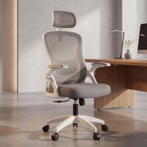 Cadeira de Escritório Astrella Nova Branco e Cinza Ergonômica com Apoio de Cabeça e Braços 2D Cadeira de Escritório Astrella Nova Branco e Cinza Ergonômica com Apoio de Cabeça e Braços 2D