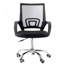 Cadeira De Escritório Base Cromada Fortt 1050 Preta Cadeira De Escritório Base Cromada Fortt 1050 Preta