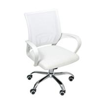 Cadeira De Escritório Begonia Tela Mesh Branco Cadeira De Escritório Begonia Tela Mesh Branco