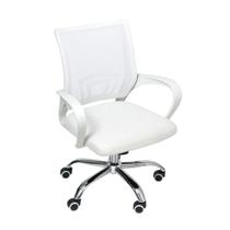 Cadeira de Escritório Begonia Tela Mesh Branco Cadeira de Escritório Begonia Tela Mesh Branco