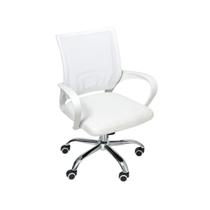 Cadeira de Escritório Begonia Tela Mesh Ergonômica Giratória - Branco - Branco