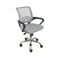 Cadeira de Escritório Begonia Tela Mesh Ergonômica Giratória - Cinza - Cinza