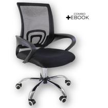 Cadeira de Escritorio Begonia Tela Mesh Ergonomica Giratoria com Ebook