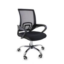 Cadeira de Escritório Begonia Tela Mesh Ergonômica Giratória - Preto - Preto