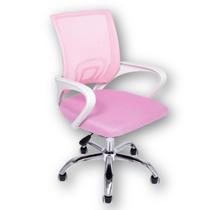 Cadeira de Escritório Begonia Tela Mesh Ergonômica Rosa - Oficial Webshop