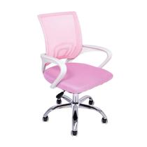 Cadeira de Escritório Begonia Tela Mesh Ergonômica Rosa - Oficial Webshop