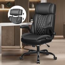 Cadeira de escritório BestGlory Ergonomic Leather Flip-Up Arms Cadeira de escritório BestGlory Ergonomic Leather Flip-Up Arms