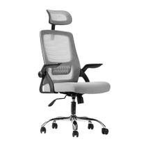 Cadeira de Escritório Bluecase Office Ergo Prime - Apoio de Cabeça Ajustável - Cinza - BCOP-02GYBKBX