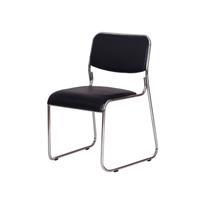 Cadeira De Escritório Dakar Secretária Home Office Preta Base Fixa Cromada Suporta 120kg Confortável