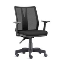 Cadeira de escritorio diretor Addit Ergonômica C/ Regulagem altura e do encosto NR-17 preta