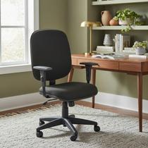 Cadeira de Escritório Diretor, Base Giratória com Relax e Braços Reguláveis, Tecido Jserrano cor Preto Cadeira de Escritório Diretor, Base Giratória com Relax e Braços Reguláveis, Tecido Jserrano cor Preto