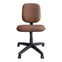 Cadeira de Escritório Diretor com Base Relax Reclinável tecido Courvim cor Marrom - MJFlex Estofados