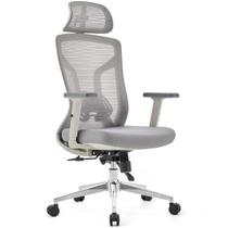 Cadeira de Escritório Diretor Dr.Office Giratória Ergo Pro, Mesh Respirável, Regulagem de Altura, Apoio de Cabeça, Cinza Cadeira de Escritório Diretor Dr.Office Giratória Ergo Pro, Mesh Respirável, Regulagem de Altura, Apoio de Cabeça, Cinza