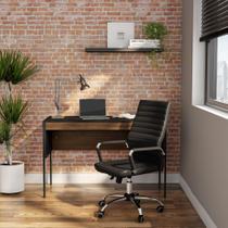 Cadeira de Escritório Diretor Giratória Logic Office Preta