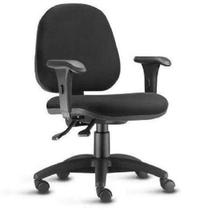 Cadeira de Escritório Diretor Lyon Ergonômica com braços N17 ABNT Tecido Qualiflex