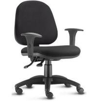 Cadeira de Escritório Diretor Lyon Ergonômica com braços N17 ABNT Tecido Qualiflex