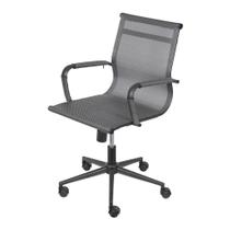 Cadeira De Escritório Eames Dark Esteirinha Baixa Tela - Cinza Cadeira De Escritório Eames Dark Esteirinha Baixa Tela - Cinza