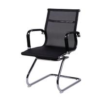 Cadeira de Escritorio Eames Esteirinha Baixa Fixa - Tela Mesh Preta