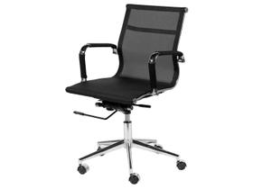 Cadeira de Escritorio Eames Esteirinha Baixa Tela - Mesh Preta Cadeira de Escritorio Eames Esteirinha Baixa Tela - Mesh Preta
