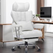 Cadeira de escritório Efomao Big and Tall 400 libras com apoio para pés branco Cadeira de escritório Efomao Big and Tall 400 libras com apoio para pés branco