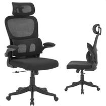 Cadeira De Escritório Elleva Ergonômica C/ Estofado De Mesh