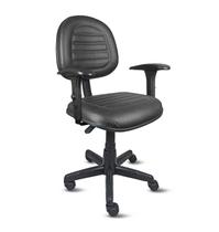 Cadeira de escritório em base giratória com braço regulável- pp18 - Loja PegaPega