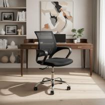 Cadeira De Escritório Eq Acess Giratória com Rodas Ergonômica Home Office Até 120kg
