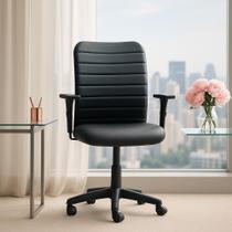 Cadeira De Escritório Ergonômica Apoio Lombar NR17 Office Executiva Secretária Diretor Giratória Com Rodinhas Preta Esteirinha Confortável Trabalho - ASG Cadeiras Cadeira De Escritório Ergonômica Apoio Lombar NR17 Office Executiva Secretária Diretor Giratória Com Rodinhas Preta Esteirinha Confortável Trabalho - ASG Cadeiras