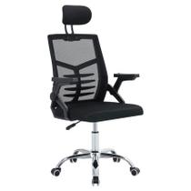 Cadeira de escritório ergonômica Athos giratória Preta - Conthey Cadeira de escritório ergonômica Athos giratória Preta - Conthey