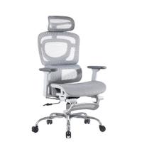 Cadeira De Escritório Ergonômica BT07 e WT07 Luvinco Malha Respirável Suporte Lombar Adaptável Apoio Para Pés Retrátil Encosto Ajustável Seis Posições