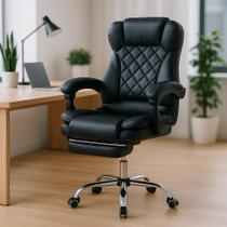 Cadeira de Escritório Ergonômica Diana Com Pillow Top Apoio para os pés