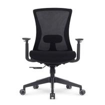 Cadeira de Escritório Ergonômica DT3 Vicenza, Até 120Kg, Suporte de Lombar, Ajuste de Ângulo, Preto - 13385-0