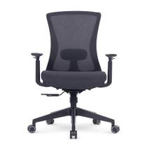 Cadeira de Escritório Ergonômica DT3 Vicenza Dark, Até 120Kg, Ajsute de Ângulo, Cinza - 13890-1